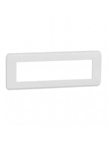 Unica Pro plaque de finition Blanc 8 modules SCHNEIDER NU411818