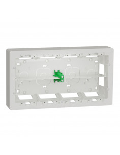 Unica boîte de concentration saillie 2 rang de 10 mod Blanc anti à compl SCHNEIDER NU821020