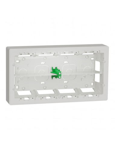 Unica boîte de concentration saillie 2 rang de 10 mod Blanc anti à compl SCHNEIDER NU821020