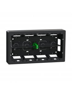 Unica boîte de concentration saillie 2 rang de 10 mod Anthracite à compl SCHNEIDER NU821054