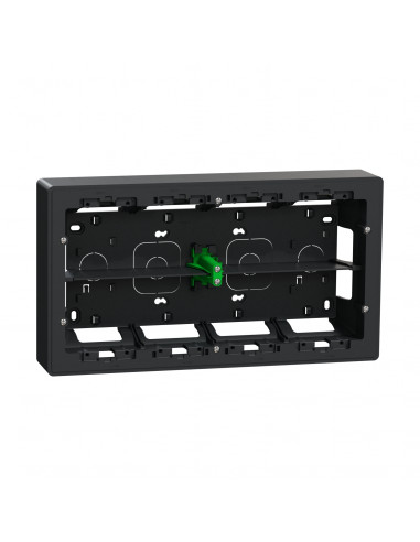 Unica boîte de concentration saillie 2 rang de 10 mod Anthracite à compl SCHNEIDER NU821054