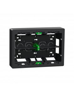 Unica boîte de concentration saillie 2 rang de 8 mod Anthracite à compl SCHNEIDER NU821854
