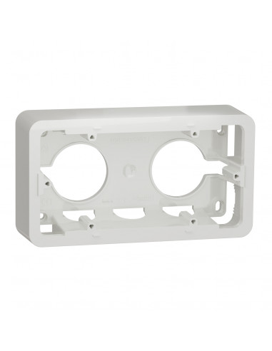 Unica boîte en saillie Blanc 2 postes SCHNEIDER NU840418