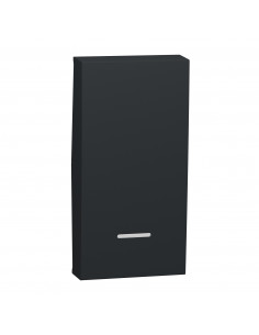 Unica enjoliveur interrupteur ou bouton-poussoir lumineux 1 mod Anthrac SCHNEIDER NU910054N