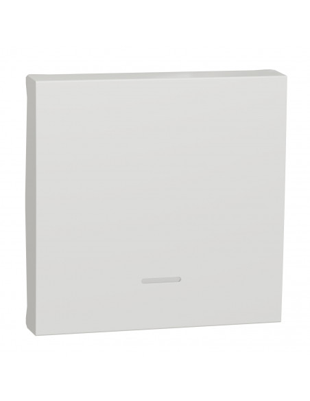Unica enjoliveur interrupteur ou bouton-poussoir lumineux 2 mod Blanc anti SCHNEIDER NU920020N