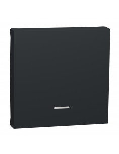 Unica enjoliveur interrupteur ou bouton-poussoir lumineux 2 mod Anthracite SCHNEIDER NU920054N