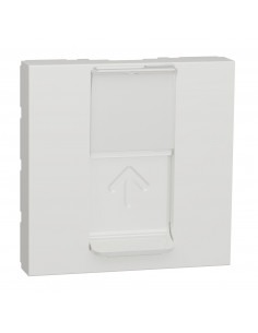 Unica prise pour 1 RJ45 S-One 2 mod Blanc méca seul SCHNEIDER NU941118