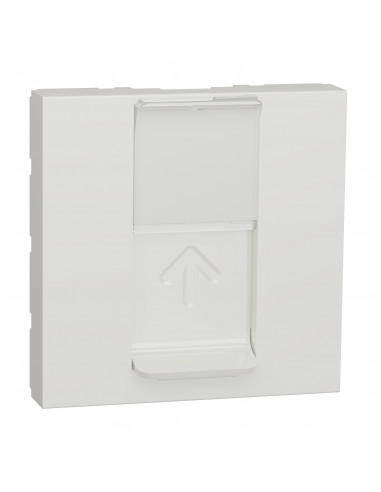 Unica prise pour 1 RJ45 S-One 2 mod Blanc méca seul SCHNEIDER NU941118