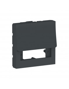 Unica prise optique SC duplex à compléter 2 mod anthracite méca seul SCHNEIDER NU943854