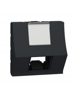 Unica prise pour 1 RJ45 Keystone/Systimax 2 mod incliné Anthra méca seul SCHNEIDER NU946454