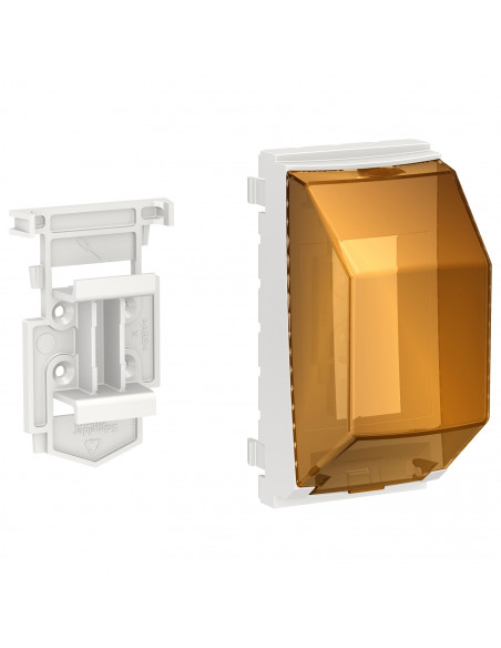 Unica accessoire rail DIN 1 ou 2 mod de 18mm pour poteau OptiLine SCHNEIDER NU9800