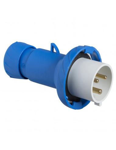 PratiKa fiche mobile industrielle droite 32 A 2P+T 200..250 V CA IP67 SCHNEIDER PKE32M723