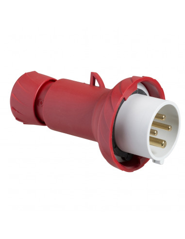 PratiKa fiche mobile industrielle droite 32 A 3P+T 380..415 V CA IP67 SCHNEIDER PKE32M734