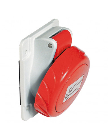 PratiKa socle de prise inclinée -16A -3P+N+T 380-415 V CA- IP67 à vis SCHNEIDER PKF16F735
