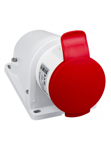 Socle prise BT saille inclinée connexion vis IP44 32 A 3P+N+T 380-415 V SCHNEIDER PKF32W435