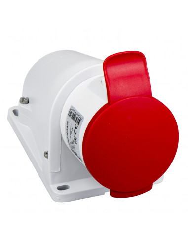 Socle prise BT saille inclinée connexion vis IP44 32 A 3P+N+T 380-415 V SCHNEIDER PKF32W435