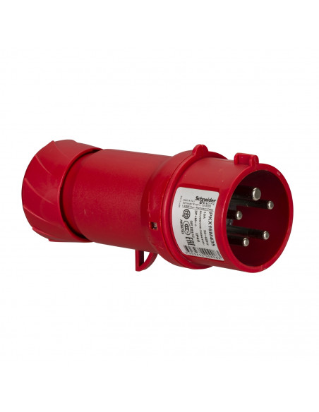 PratiKa fiche mobile industrielle droite 16 A 3P+N+T 380-415 V CA IP44 SCHNEIDER PKX16M435