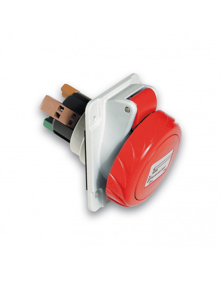 PratiKa socle de prise industrielle coudée 16 A 3P+N+T 380-415 V CA IP67 SCHNEIDER PKY16F735