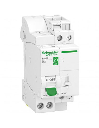 Resi9 XE combiné disj+télérupteur 1P+N 16A courbe C embrochable SCHNEIDER R9ECL616