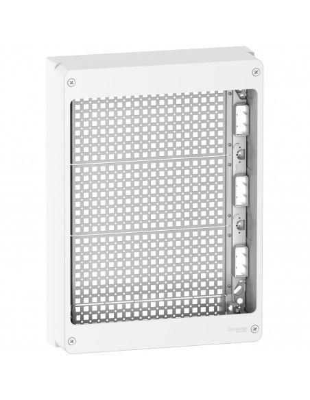 Resi9 coffret 18 modules universel équipé de grilles sans rail din SCHNEIDER R9H18403U