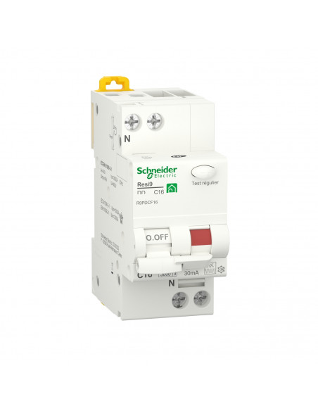 Resi9 XP disjoncteur différentiel 1P+N 16A 30mA courbe C type Fsi SCHNEIDER R9PDCF16