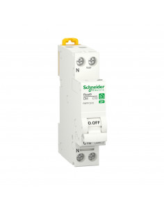 Resi9 XP disjoncteur modulaire 1P+N 10A courbe C peignable SCHNEIDER R9PFC610 2