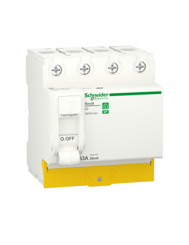 Resi9 XP interrupteur différentiel 4P 63A 30mA Type AC peignable SCHNEIDER R9PRC463