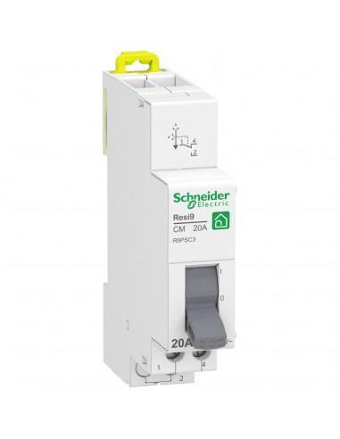 Resi9 XP commutateur 3 positions 1OF 20A 250VCA SCHNEIDER R9PSC3