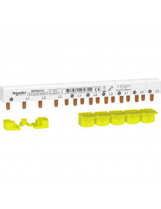 Resi9 XP peigne monobloc 3P+N 63A 10 modules cache dents SCHNEIDER R9PXH410
