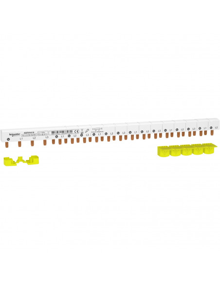 Resi9 XP peigne monobloc 3P+N 63A 18 modules cache dents 5M SCHNEIDER R9PXH418