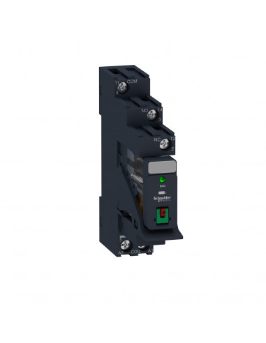 Zelio Relay RXG relais embroc monté sur embase test + DEL 1OF 10A 230VAC SCHNEIDER RXG12P7PV