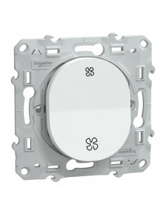 Ovalis poussoir VMC sans arrêt Blanc SCHNEIDER S320236 2