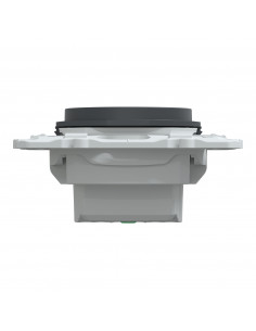 Ovalis prise de courant à puits 2P+T 16A bornes automatiques Anthracite SCHNEIDER S340059