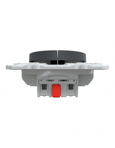 Ovalis double poussoir fermeture 10AX Anthracite SCHNEIDER S340216