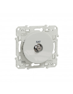 Odace prise SAT Blanc à vis SCHNEIDER S520446