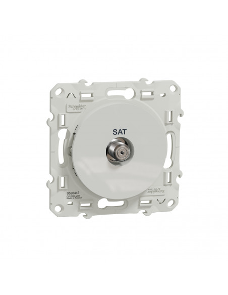 Odace prise SAT Blanc à vis SCHNEIDER S520446