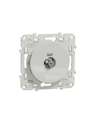 Odace prise SAT Blanc à vis SCHNEIDER S520446