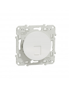 Odace prise RJ45 Blanc grade 1 téléphone cat. 5 UTP à vis SCHNEIDER S520471