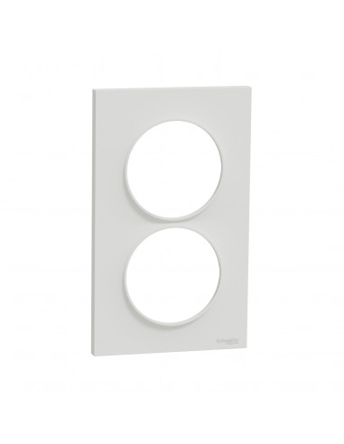 Odace Styl plaque Blanc verticaux entraxe 57mm SCHNEIDER