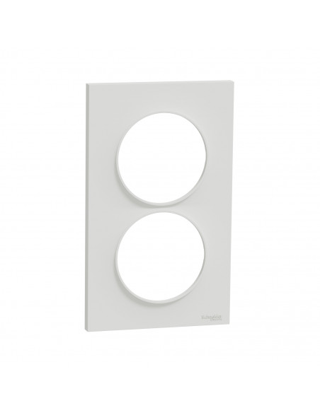 Odace Styl plaque Blanc verticaux entraxe 57mm SCHNEIDER