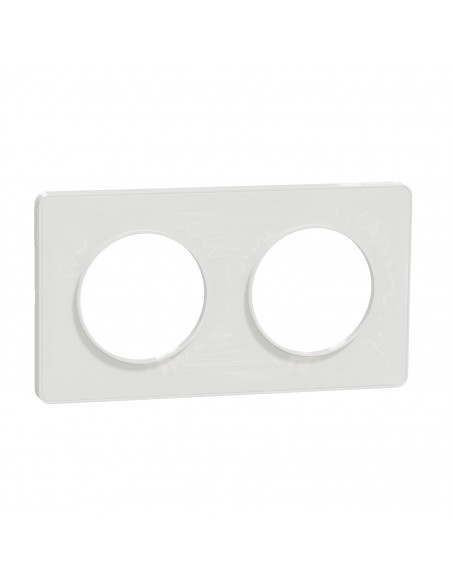 Odace Touch plaque Blanc horiz. ou vert. entraxe 71mm SCHNEIDER