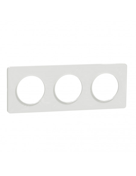 Odace Touch plaque Blanc horiz. ou vert. entraxe 71mm SCHNEIDER