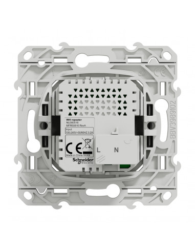 Odace wifi répéteur 300Mb/s 2.4 GHz 2 mod bornier vis Aluminium SCHNEIDER S530465