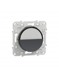 ODACE POUSSOIR AVEC PORTE-ÉTIQUETTE ANTHRACITE À VIS SCHNEIDER S540266