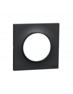 ODACE STYL PLAQUE ANTHRACITE 1 POSTE SCHNEIDER S540702