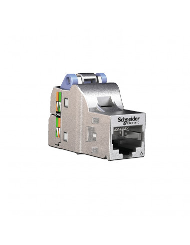 Resi9 S-One format DPM connecteur RJ45 catégorie 6 blindé boite de 12 pcs SCHNEIDER VDIB17716B12