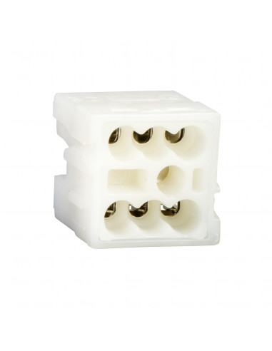 Mureva Box bornier sans vis 6x2,5mm² (mini 1,5mm²) associables entre eux SCHNEIDER WDE0000010
