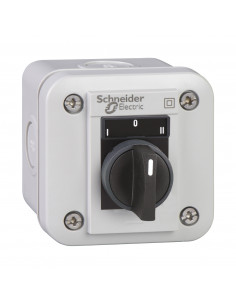 Harmony XALE boîte à boutons sélecteur 3 positions I-O-II blanc 2F SCHNEIDER XALE1333