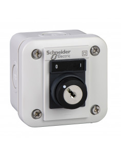 Harmony boite à boutons XALE XB7 diam. 22mm sélecteur clé 2 positions blanc SCHNEIDER XALE1441 2