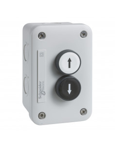 Harmony XALE boîte à boutons BP blanc 1F + BP noir 1F SCHNEIDER XALE2221